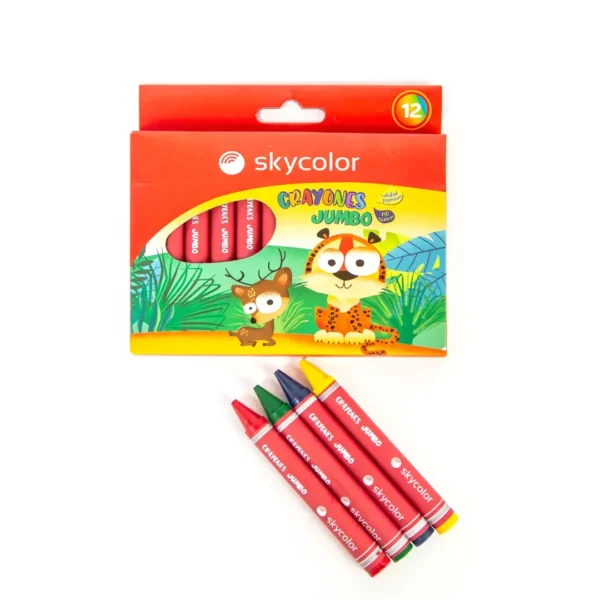 CRAYONES SKYCOLOR JUMBO X 12 COL.SURT.