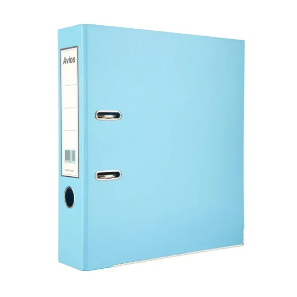 BIBLIORATO MDO A4 CELESTE PASTEL OFICIO