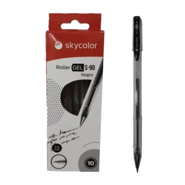 BOLIGRAFO SKYCOLOR GEL 0.8MM S-90 NEGRO