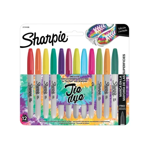 MARCADORES SHARPIE TIE DYE X 12COL.(2174195)