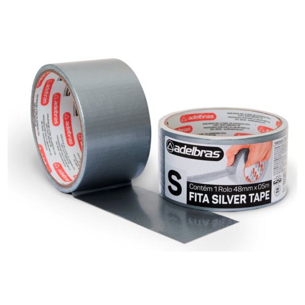 CINTA ADHESIVA ADELBRAS 48X5MTS SILVER TAPE