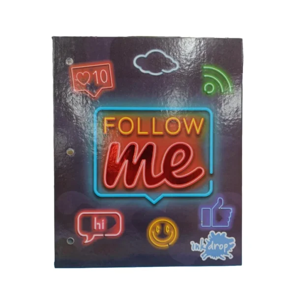 CARPETA INKDROP N*3 C/CORD.NEON