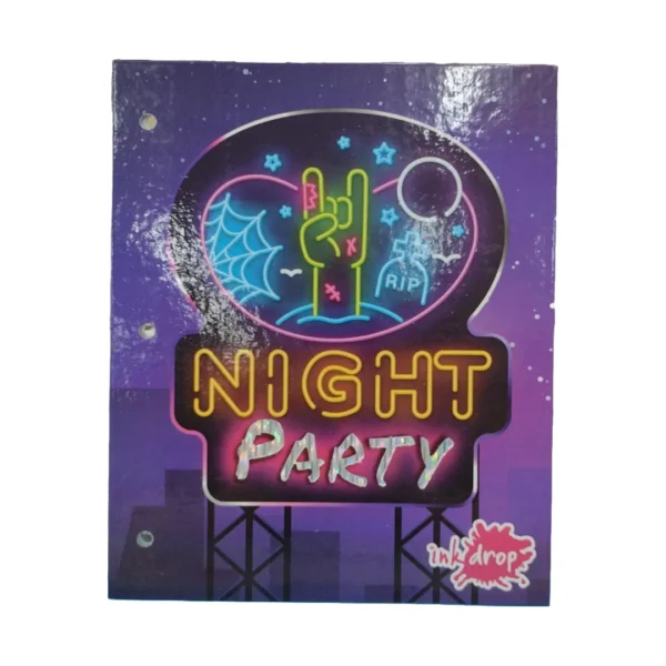 CARPETA INKDROP N*3 C/CORD.NEON II