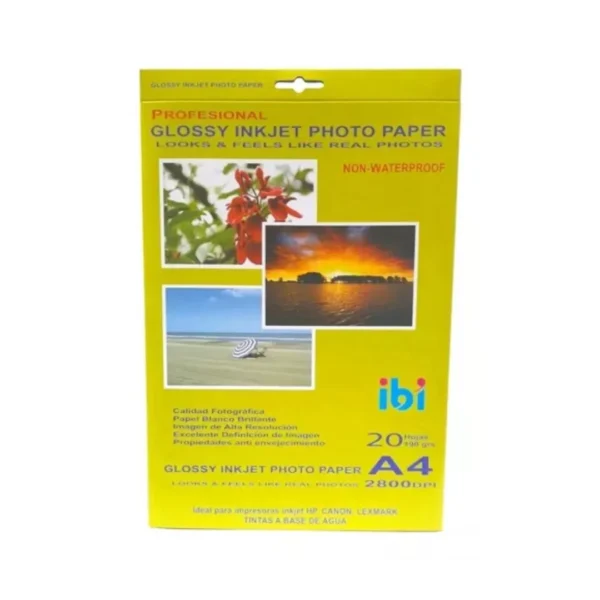 PAPEL FOTOG.IBICO A4 190GR X 20HJS(620190)