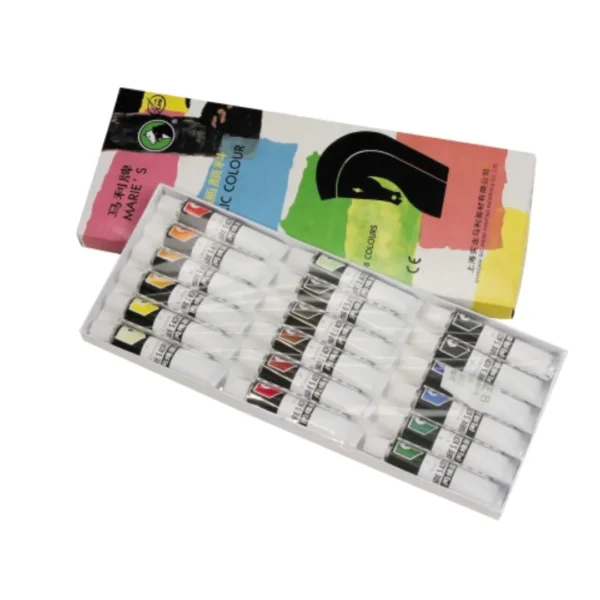 ACRILICOS MARIES CAJA X 18COL.(030104)