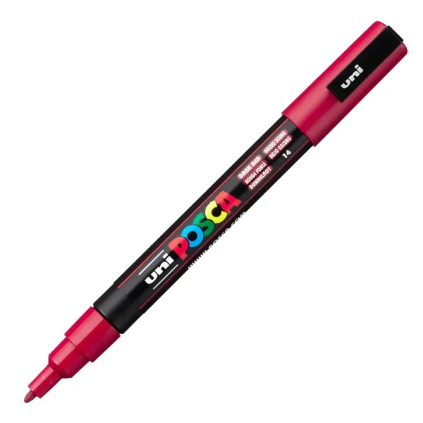MARCADOR POSCA 3M P/MEDIA ROJO OSCURO