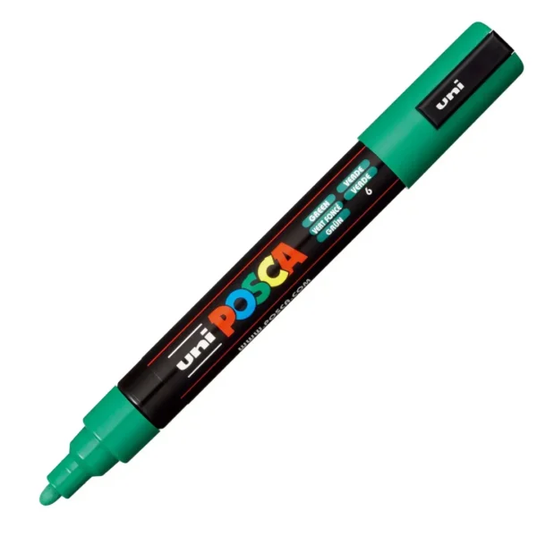 MARCADOR POSCA 5M P/GRUESA VERDE