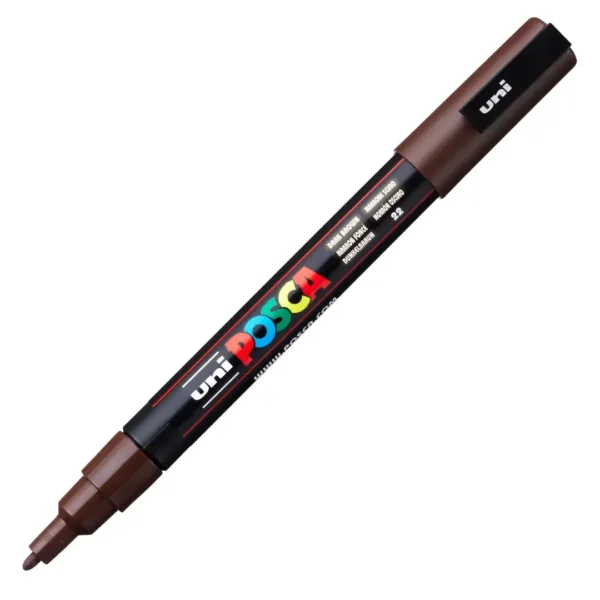 MARCADOR POSCA 3M P/MEDIA MARRON