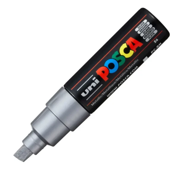 MARCADOR POSCA 8K P/CHANF.PLATA
