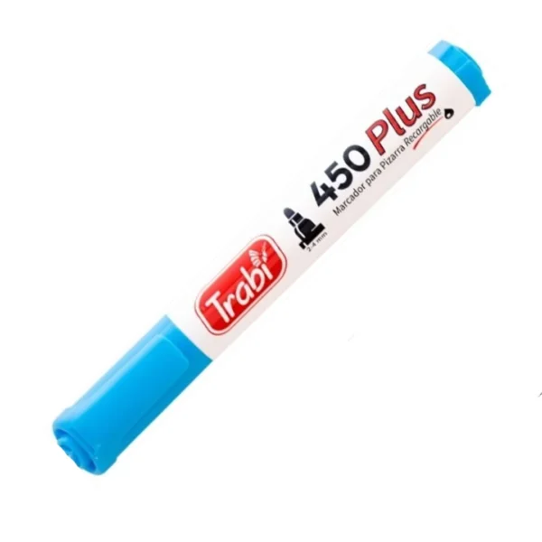 MARCADOR TRABI 450 P/PIZARRA CELESTE