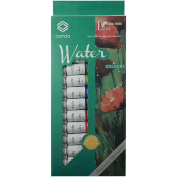 ACUARELAS IBICO CONDA EN POMO X 12 COL.(030015)