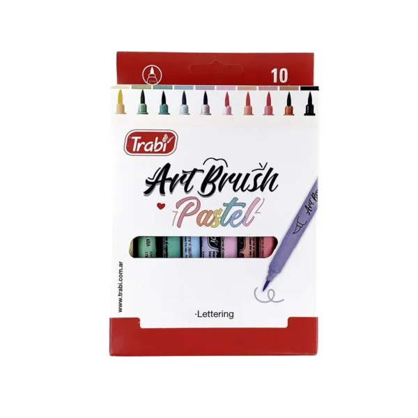 MARCADORES TRABI ART BRUSH PASTEL X 10COL.SURT(6958)