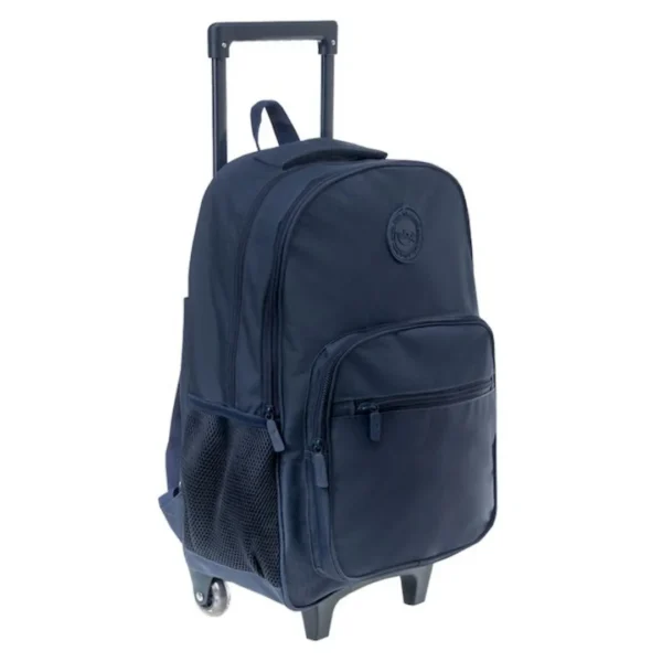 MOCHILA TALBOT C/CARRO KART AZUL 43CM (7300)