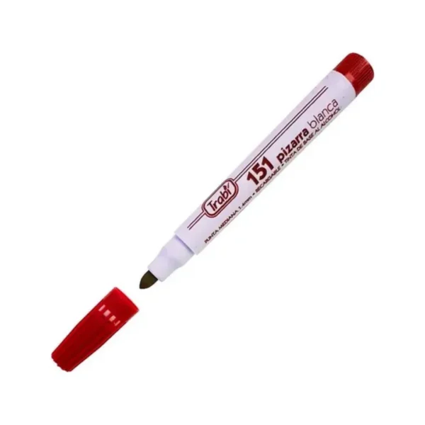 MARCADOR TRABI 151 P/PIZARRA ROJO