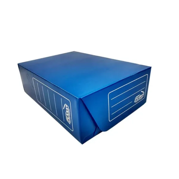 CAJA ARCHIVO PLAST.PLANA OF.12 AZUL