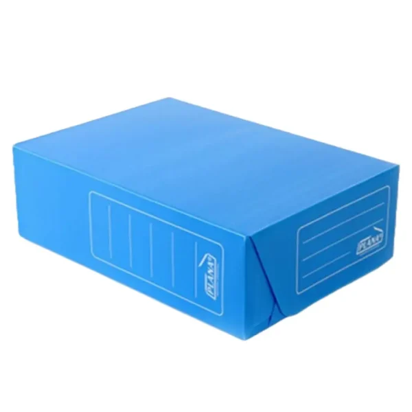 CAJA ARCHIVO PLANA PLAST.LEG.12 AZUL