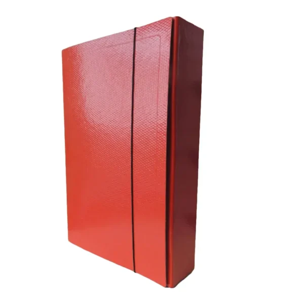 CAJA FIBRA C/ELAST.LOMO 7 ROJO