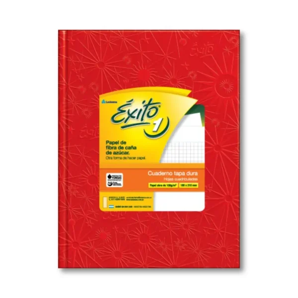 CUADERNO EXITO E1 ARANA 48H ROJO CUAD.