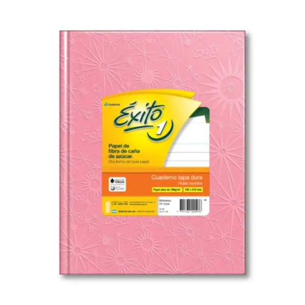 CUADERNO EXITO E1 ARANA 48H ROSA RAY