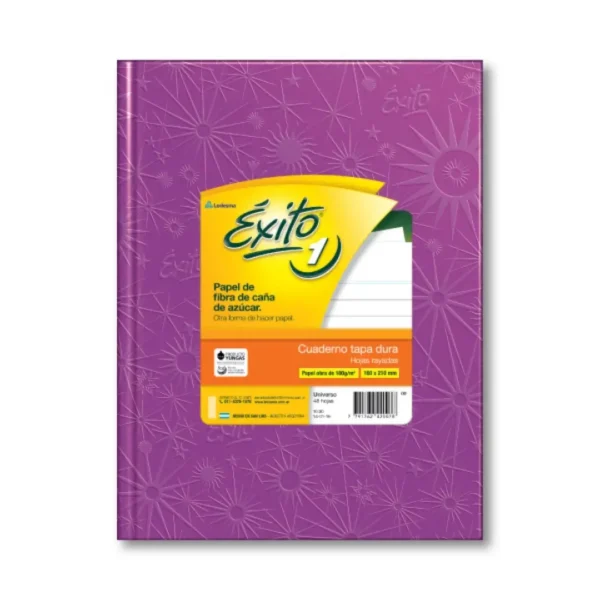 CUADERNO EXITO E1 ARANA 48H LILA RAY