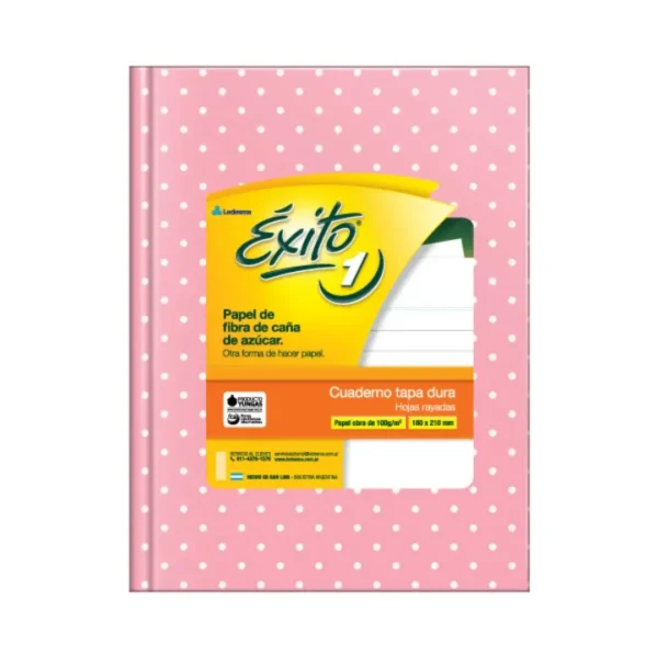 CUADERNO EXITO E1 LUNARES 48H ROSA =