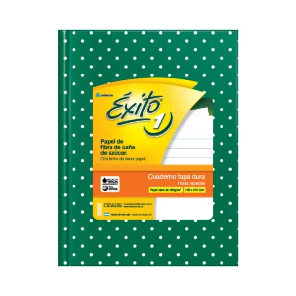 CUADERNO EXITO E1 LUNARES 48H VERDE =