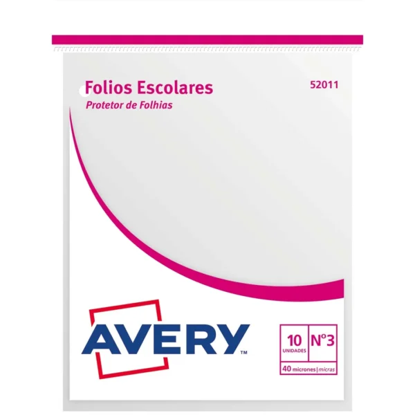 FOLIOS AVERY 52011 ESCOL.X 10
