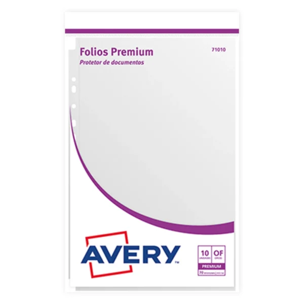 FOLIOS AVERY 71010 PREMIUN OF X 10