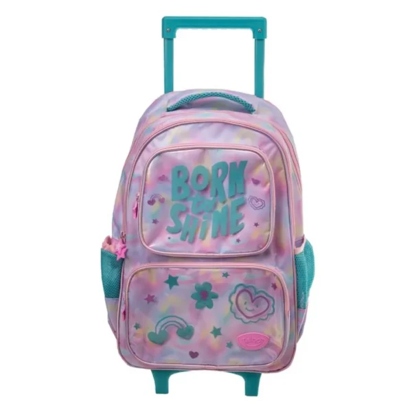 MOCHILA TALBOT C/CARRO SCHOOL P/BRILLAR 45CM (7278) - Imagen 2